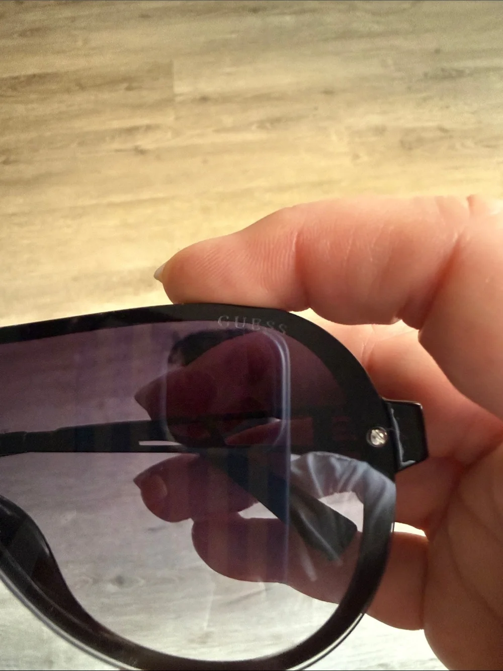 Guess Unisex Rimless Shield / Contemporary Aviator sunglasses